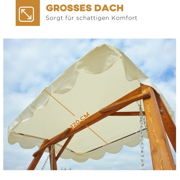 Гойдалка садова двомісна з модрини 