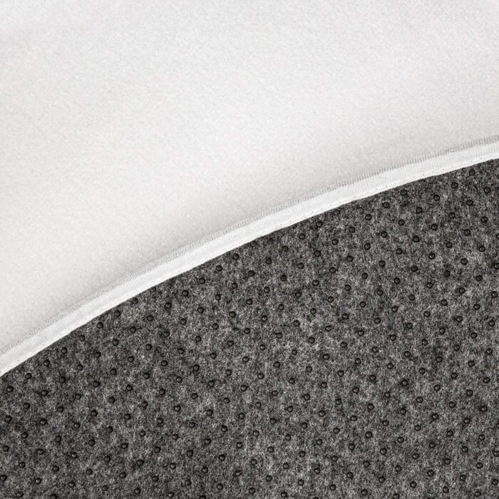 Дитячий килимок Килимок Круглий дитячий килимок для дитячої кімнати Місячний мотив Кремовий білий, Розмір 80 см Круглий