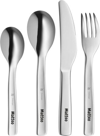 Дитячий столовий набір WMF Prinzessin Anneli з гравіюванням імені. Персоналізований подарунковий набір для хлопчиків та дівчаток. Ідеальний для хрещення.