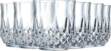 Келихи для коньяку Cristal d'Arques Paris Longchamp, 320 мл, 6 шт., з Kwarx, блискучі, міцні, прозорі