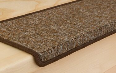 Ступінчасті килимки Kettelservice-Metzker Monza прямокутної форми, коричневі, набір з 20 шт.