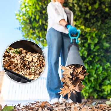 Cecotec Airforce 3300 Crush&Go: електропилосос та подрібнювач листя, 3300 Вт, 270 км/год, XL-насадка, 6 швидкостей, мішок 40 л