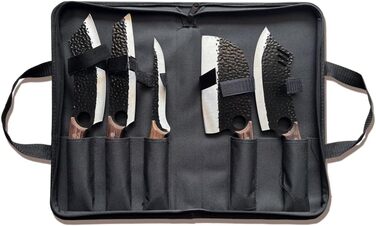 Набір кухонних ножів 2 шт. ручної роботи з піхвою - професійний ніж шеф-кухаря, для нарізки, японський гострий ніж для дому