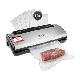 Вакууматор CASO VC15 для продуктів харчування з функцією герметизації та набором професійних пакетів