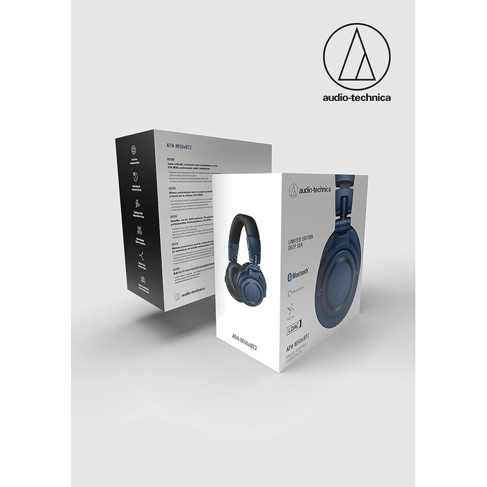 Бездротові навушники Audio-Technica M50xBT2DS темно-сині Bluetooth