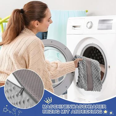 Бортик для ліжка дитячий захисний 2 шт сірий, захист від випадання для немовлят та дорослих, знімний чохол, антиковзкий