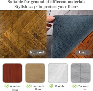 Килимок для захисту підлоги під стілець 90x120 см. Килимок під офісний/ігровий стілець, захист для твердих підлог, антиковзаюча підстилка для стільця.