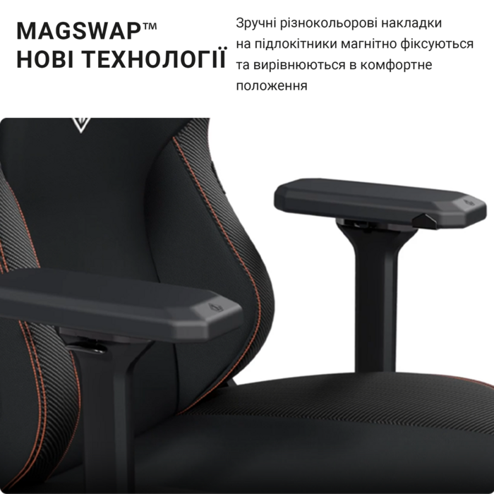 Крісло ігрове Anda Seat Kaiser 3 Black Fabric Size XL
