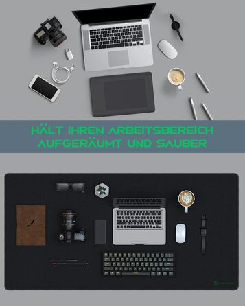 Ігрова мишка Pad Black Shark XXL 1200 x 600 мм - великий килимок для миші з водовідштовхувальним покриттям та антиковзною основою