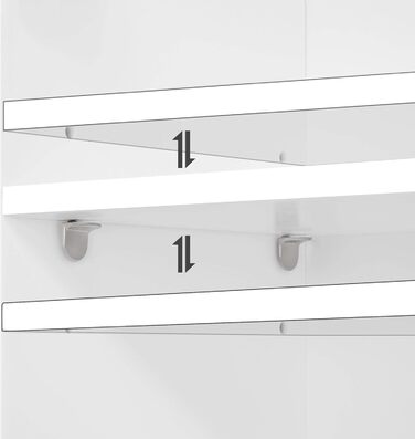 Шафа навісна Yaheetech з однією дверцятами, 35x21x55 см (білий)