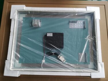 LED дзеркало Badspiegel GS084N з підсвічуванням (80 x 60 см, сенсорний вимикач, холодне біле світло)