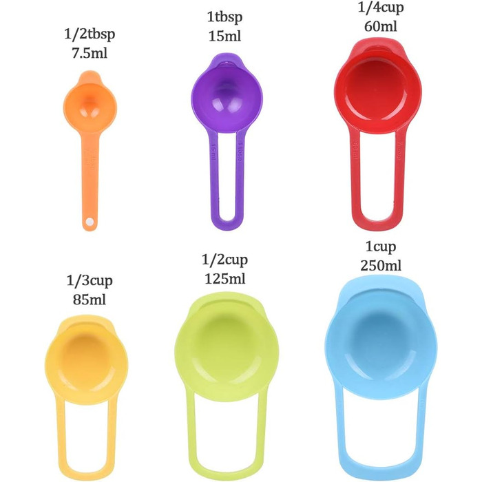 Набір місок для перемішування, 5 шт. з нержавіючої сталі, салатник з кришкою для кухні, приготування їжі, випічки, з 6 мірних ложок та вінчиком