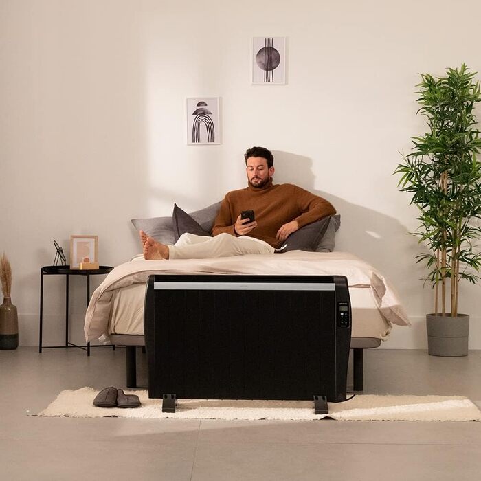 Конвектор Cecotec ReadyWarm 2500 Thermal - 1800 Вт, алюміній, LCD, 3 режими, таймер, Slim, захист Overprotect, білий (12 елементів, чорний)