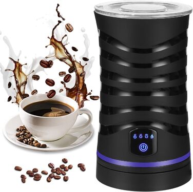 Електричний спінювач молока 4-в-1: гарячий та холодний, для кави та напоїв. Антипригарне покриття, автовимкнення