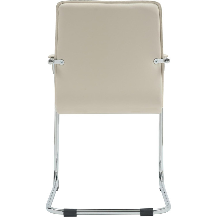 Набір з 2-х відкидних крісел Tira з штучної шкіри, з м'яким сидінням, колір кремовий