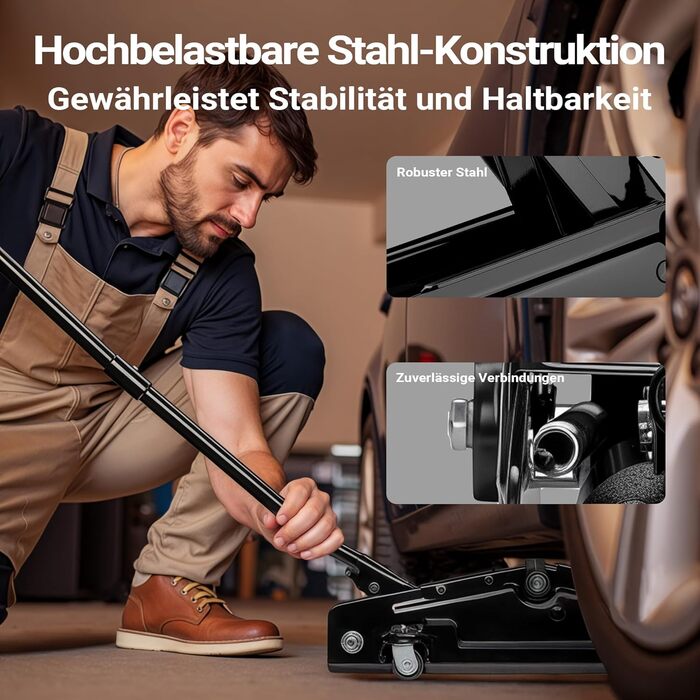 Гідравлічний домкрат Wiltec Rangierwagenheber 3т, 135-400 мм для авто, позашляховиків, кемперів