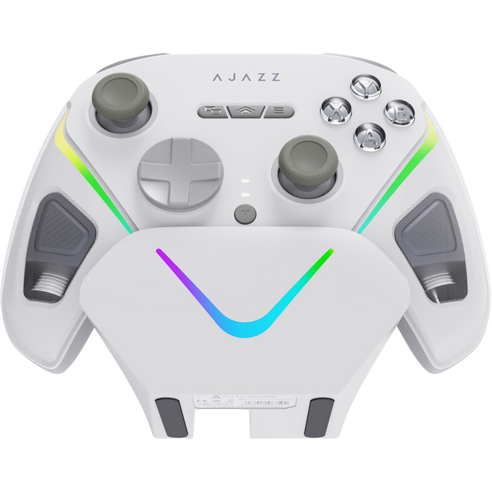 Бездротовий геймпад з док-станцією Ajazz GP100 Set White (GP100S-W)