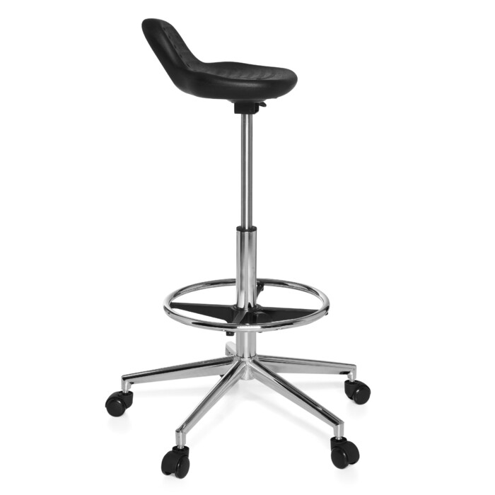 Офісне крісло TOP WORK 03 чорного кольору hjh OFFICE