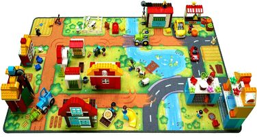 Дитячий килимок HuggyPlay Rug 90 x 150 см (Farm)