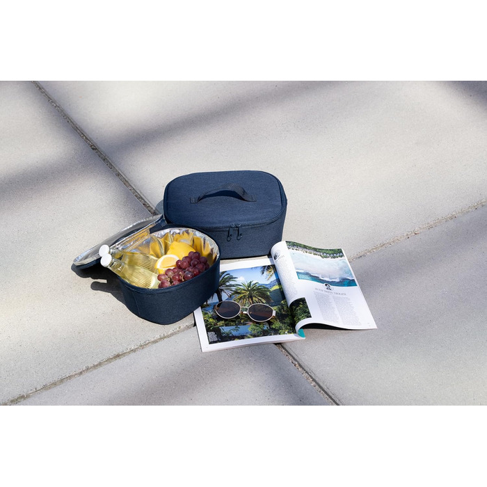 Сумка-холодильник Reisenthel Pocket Dot (S) Twist Navy з переробленого PET для обіду, Україна