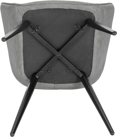 Крісла для їдальні WOLTU, 2 шт. в наборі: оббиті крісла з підлокітниками для кухні, вітальні, зелені, з металевими ніжками, штучна шкіра