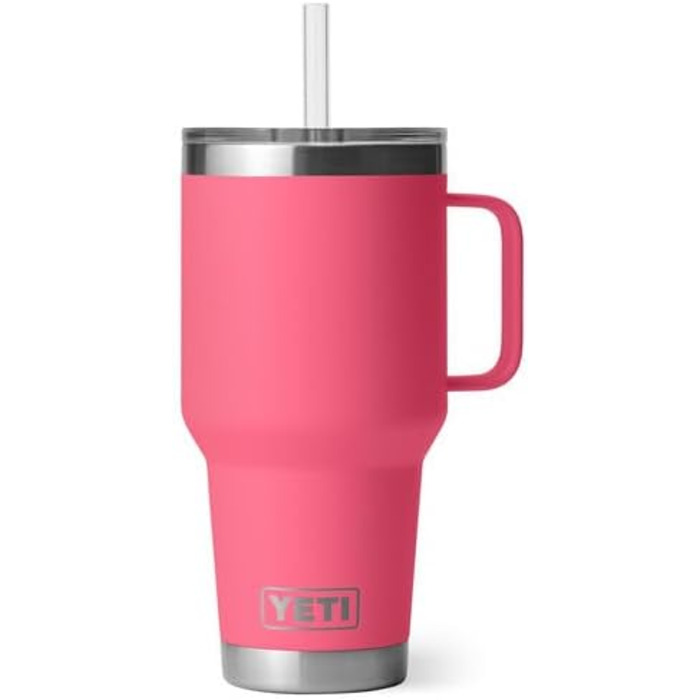 Термокружка YETI Rambler з кришкою-соломинкою, Tropical Pink, 1 л (35 oz)