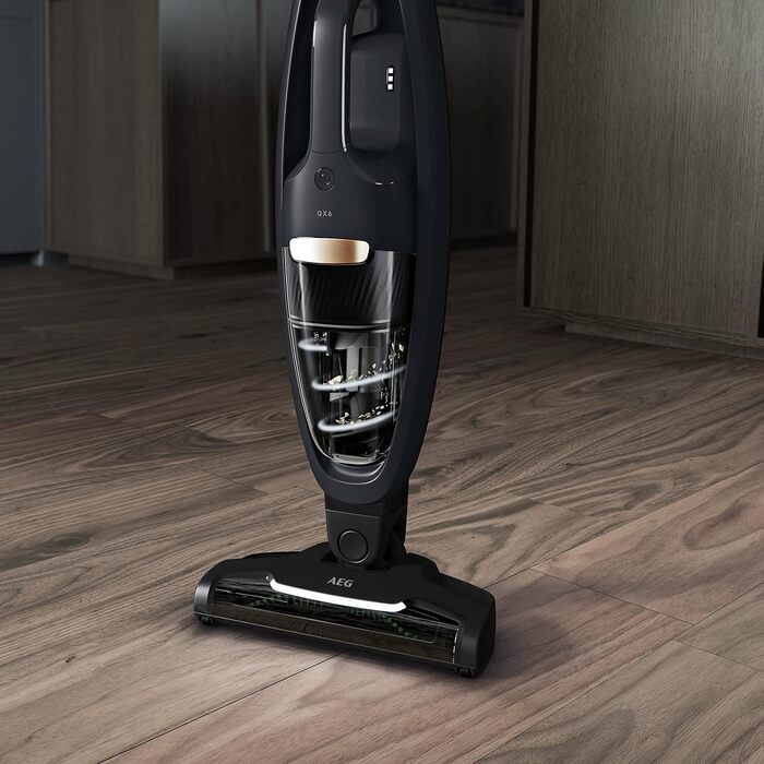 Бездротовий пилосос AEG 2-в-1 з аксесуарами, блакитний (QX6-1-45AN) - для дому та тварин