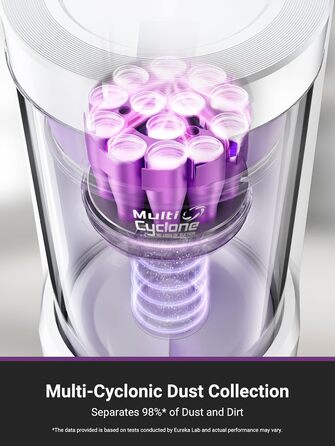 Робот-пилосос EUREKA E20 Plus з самостійною станцією спустошення, 8000Pa, функція миття підлоги, 45 днів автономної роботи, захист від заплутування волосся, AI 3D уникнення перешкод, підходить для світлих підлог