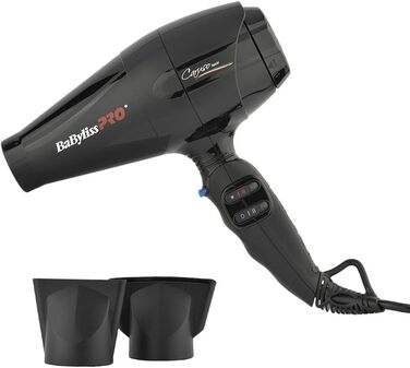 Фен Babyliss Pro BAB6510IE Caruso з іонною технологією, чорний, чорний