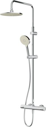 Водозберігаюча душова арматура для ванної кімнати, стійка до подряпин, легко чиститься, хромована, AM.PM Hit FTA20000 (душова система)