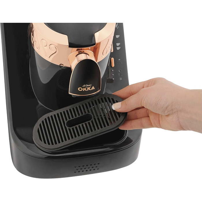 Кавомашина Arzum Okka: автоматична, для 3 порцій, самоочищення, 950 мл, білий/чорний