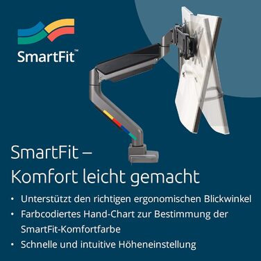 Кріплення для монітора Kensington SmartFit K59601WW (2 монітори, чорний) – регулювання висоти, VESA 75/100