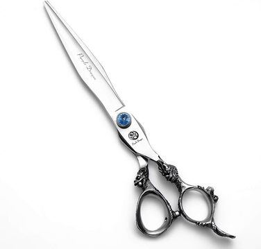Фіолетовий дракон 7.5'гострі ножиці з ручкою дракона-ножиці для догляду за домашніми тваринами / собаками з кишенею-ідеально підходять для перукаря або доглядача (7.5 дюймів) 7.5 дюймів