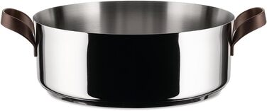 Каструля Alessi Edo з нержавіючої сталі, 11.6 л, з двома ручками, коричнева