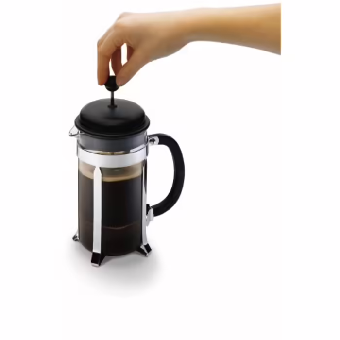 Кавник френч-прес Bodum Caffettiera, 1 л, чорний (1918-01), Чорний, 1000