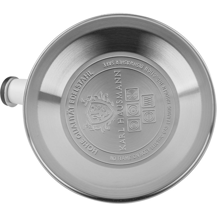 Електричний чайник Karl Hausmann 2.5L з автоматичним свистком - нержавіюча сталь, для індукційних, газових та електричних плит