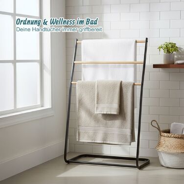 Підставка для рушників Relaxdays, 3 яруси, метал