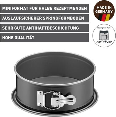 Форма для випічки Kaiser Inspiration Mini Springform 18 см, антипригарне покриття, для міні-випічки та фритюрниці