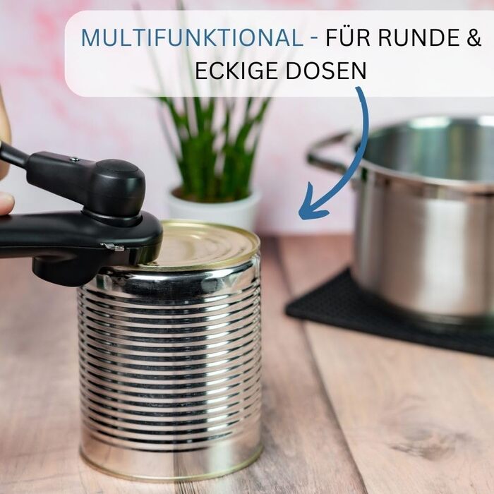 Відкривачка для банок Westmark з пружинним механізмом та плоскогубцями, 17.5 см, нержавіюча сталь/пластик, чорний