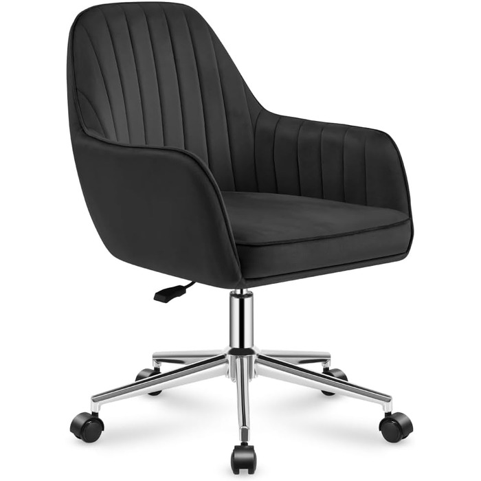 Крісло MARK ADLER Future 5.2 Black - офісне крісло з регулюванням висоти, чорне, для дому та офісу