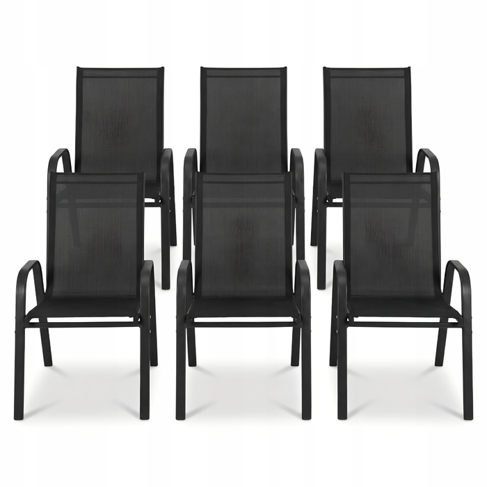 Комплект садових меблів Go Garden, метал, чорний, 7 предметів