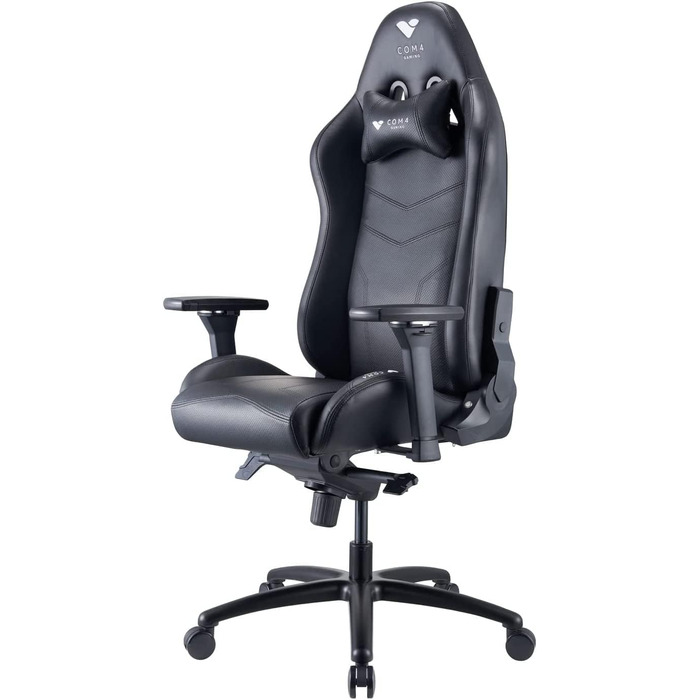 Ергономічне ігрове крісло з PU шкіри, макс. 150 кг (Onyx Black), 4Gaming Argon 2023 -