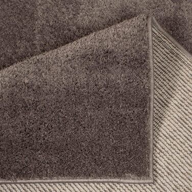 Килим міський кошлатий килим runner мікрополіестер з високим ворсом однотонний вітальня спальня, розмір 80 х 300 см (прямокутний, сірий, 80 смх150 см)