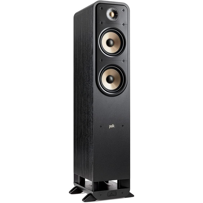 Підлоговий динамік Polk Audio Signature Elite ES55 HiFi, сумісний з Hi-Res, Dolby Atmos і DTSX, чорний