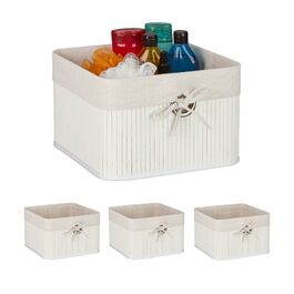 Набір кошиків для зберігання Relaxdays з бамбука