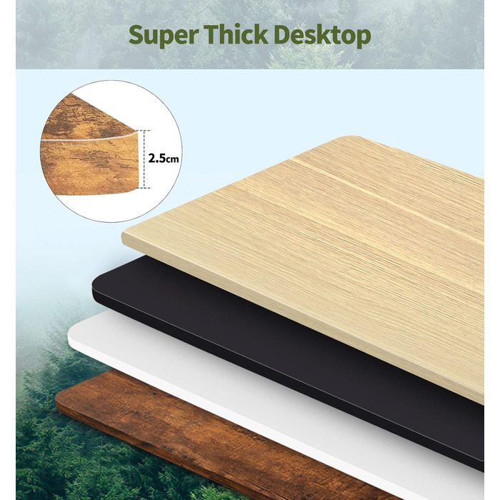 Регульований стіл MAIDeSITe 160 x 80 см з електроприводом та LED-підсвіткою (S1 Pro) сірий + вінтажний коричневий