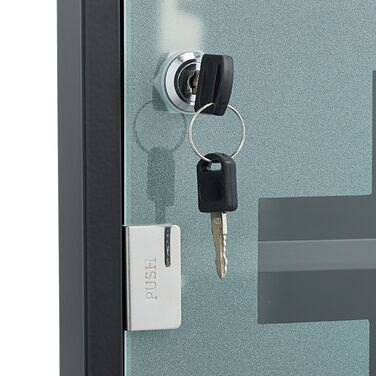 Шафка для медикаментів Relaxdays зі скляними дверцятами