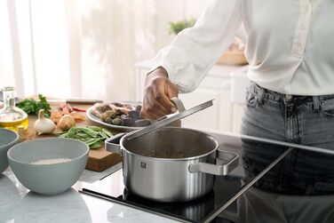 Набір посуду ZWILLING PURE, 5 предметів, з нержавіючої сталі 18/10, керамічне покриття, Stay-Cool ручки, придатний для миття в посудомийній машині (срібний)