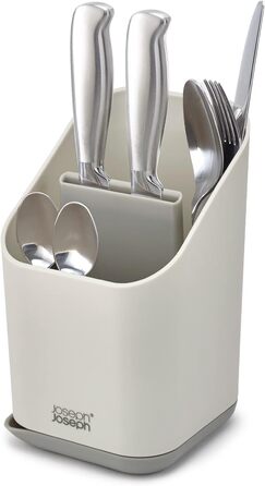 Організатор для ножів та столових приборів Joseph Joseph Duo для кухонної раковини, сірий пластик