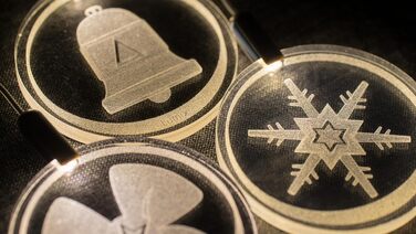 KRINNER Lumix Highlights LED-підсвічування настільне, акрил, блакитний cosmic, 76020